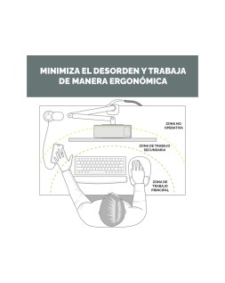 Regleta fellowes sobremesa 1 toma + usb a + usb c color negro