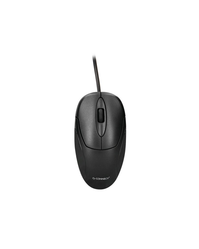 Raton q-connect optico 800 dpi usb 1,5 ghz negro con cable