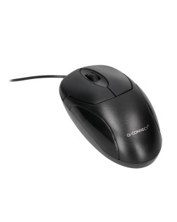 Raton q-connect optico 800 dpi usb 1,5 ghz negro con cable