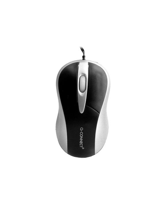 Raton q-connect mini optico 800 dpi retractil usb 1,5 ghz negro