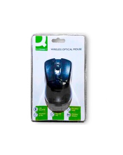 Raton q-connect optico 1000 dpi inalambrico nano receptor usb 2,4 ghz negro
