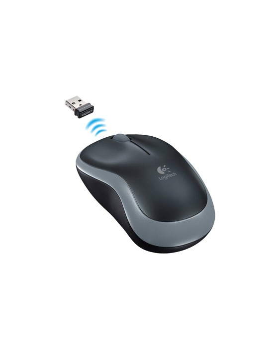 Raton logitech optico inalambrico nano receptor m185 gris