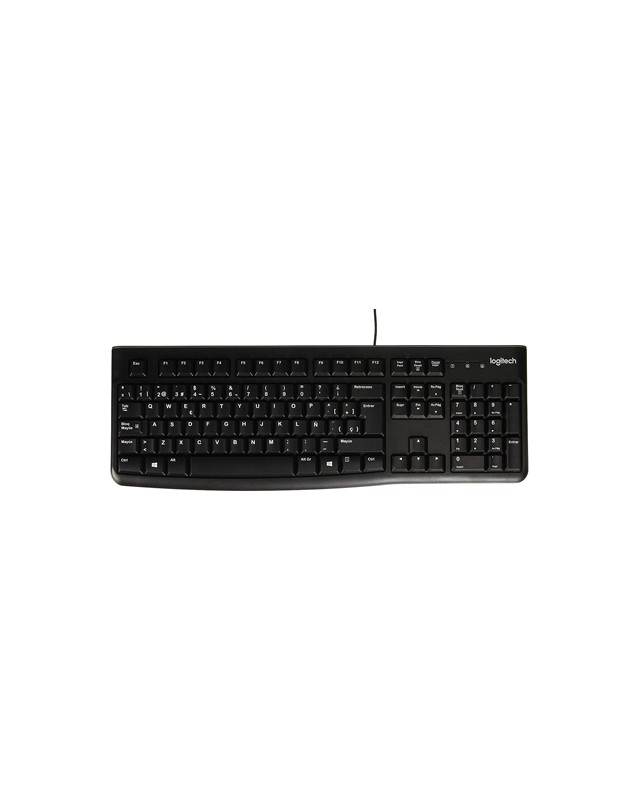 Teclado logitech k120 usb 2.0 con cable negro