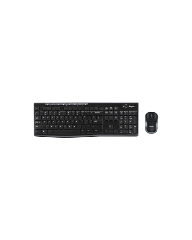 Set teclado + raton logitech mk270 inalambrico negro