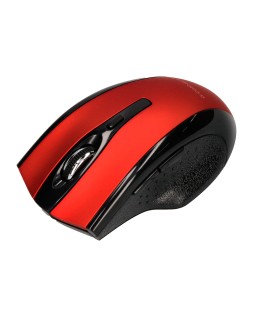 Raton q-connect optico inalambrico 1000 dpi receptor usb 2,4 ghz rojo