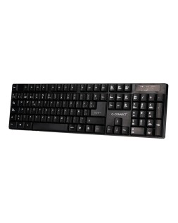 Set teclado + raton inalambrico q-connect 2.4g negro compatible windows