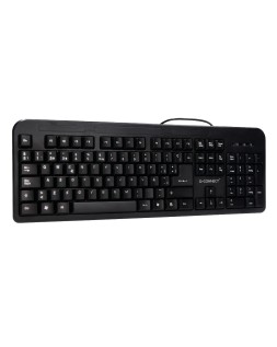 Teclado q-connect negro con cable 1,5 m compatible windows