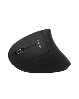 Raton q-connect optico inalambrico ergonomico vertical dpi 800/1200/1600 pilas aaa negro