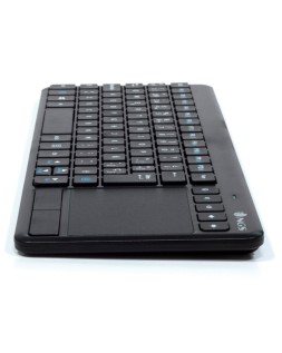 Teclado ngs warrior inalambrico touch pad con teclas multimedia de 2,4 ghz color negro