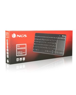 Teclado ngs warrior inalambrico touch pad con teclas multimedia de 2,4 ghz color negro