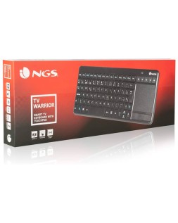 Teclado ngs warrior inalambrico touch pad con teclas multimedia de 2,4 ghz color negro