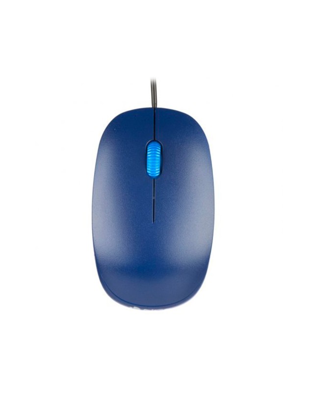 Raton ngs wired flame optico con cable 1000 dpi ambidiestros usb color azul