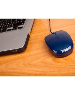 Raton ngs wired flame optico con cable 1000 dpi ambidiestros usb color azul