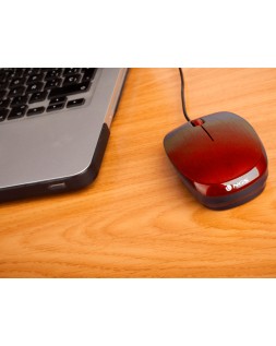 Raton ngs wired flame optico con cable 1000 dpi ambidiestros usb color rojo