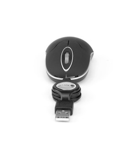 Raton ngs wired sin 1000 dpi retractil 3 botones usb color negro