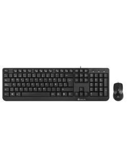 Set teclado y raton con cable ngs cocoa usb color negro