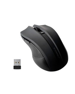 Raton q-connect optico inalambrico 1000 dpi receptor usb 2,4 ghz negro