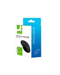 Raton q-connect optico inalambrico 1000 dpi receptor usb 2,4 ghz negro