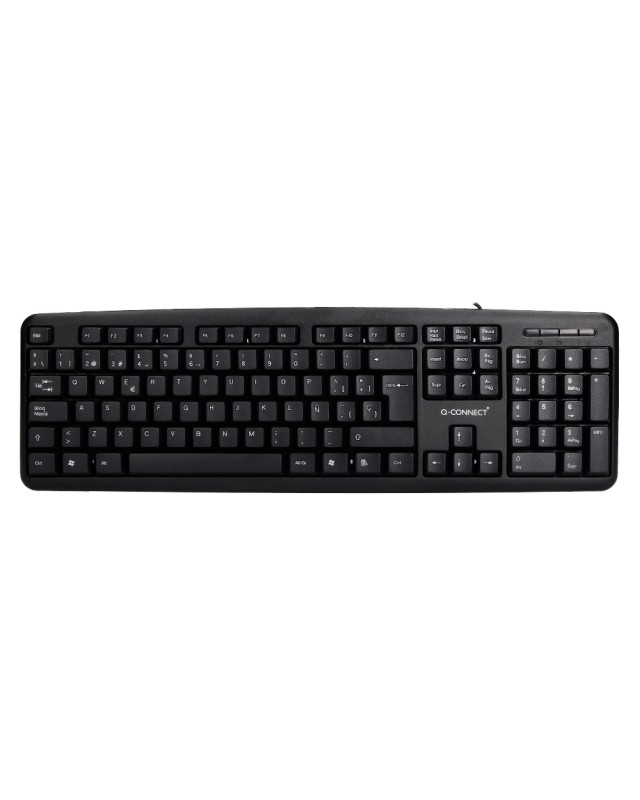 Teclado q-connect con cable 1,35 m color negro