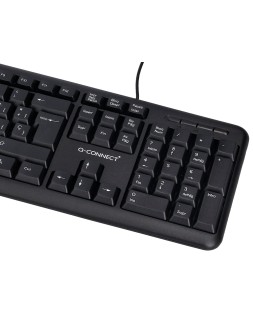 Teclado q-connect con cable 1,35 m color negro
