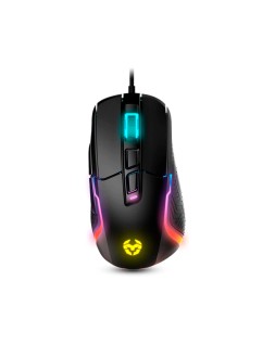 Raton krom kick gaming rgb optico 800-6200 dpi 7 botones iluminacion led rgb rainbow