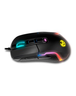 Raton krom kick gaming rgb optico 800-6200 dpi 7 botones iluminacion led rgb rainbow