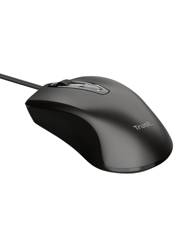 Raton trust basic optico 4 botones 1200 dpi usb 2.0 color negro