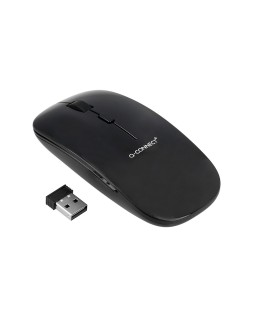 Raton q-connect optico inalambrico silencioso dpi 800/1200/1600 pilas aaa negro