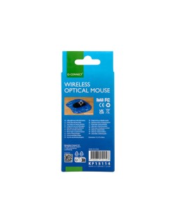 Raton q-connect optico inalambrico silencioso dpi 800/1200/1600 pilas aaa negro