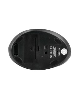 Raton q-connect optico inalambrico ergonomico vertical dpi 800/1200/1600 pila aa negro