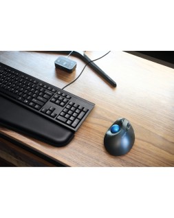 Raton kensington optico trackball tb450 pro fit ergo 1600 dpi inalambrico color negro/azul