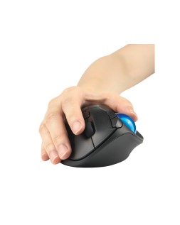Raton kensington optico trackball tb450 pro fit ergo 1600 dpi inalambrico color negro/azul