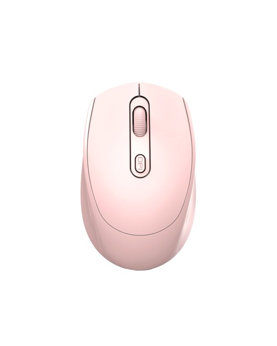 Raton q-connect optico inalambrico dpi 800/1200/1600 receptor usb 2,4 ghz rosa