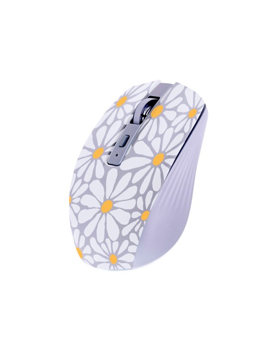 Raton tnb inalambrico flores optico 1600 dpi bluetooth usb a