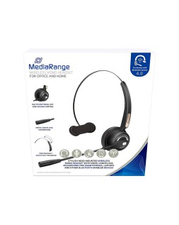 Auricular mediarange monoaural diadema inalambrico bluetooth con microfono