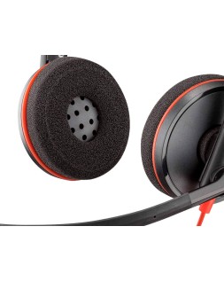 Auricular poly blackwire 3320 diadema cable usb-c/a con microfono cert. Microsoft teams