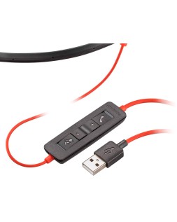 Auricular poly blackwire 3320 diadema cable usb-c/a con microfono cert. Microsoft teams