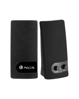 Altavoz ngs multimedia 2.0 rms 2w alimentacion usb con interruptor volumen color negro