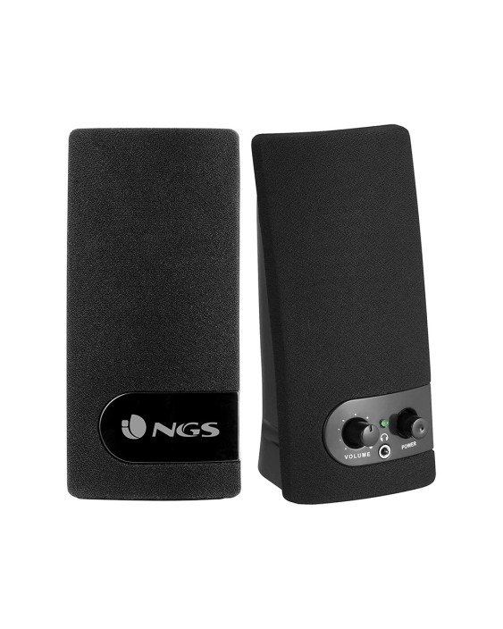 Altavoz ngs multimedia 2.0 rms 2w alimentacion usb con interruptor volumen color negro