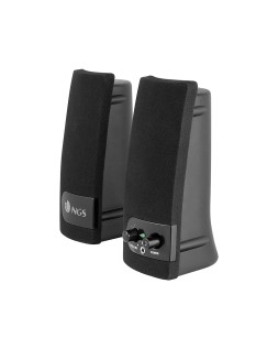 Altavoz ngs multimedia 2.0 rms 2w alimentacion usb con interruptor volumen color negro