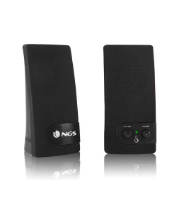 Altavoz ngs multimedia 2.0 rms 2w alimentacion usb con interruptor volumen color negro