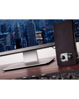 Altavoz ngs multimedia 2.0 rms 2w alimentacion usb con interruptor volumen color negro