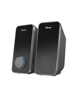 Altavoces trust arys 2.0 potencia maxima 28w control de volumen y conexion auriculares usb color negro