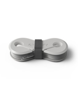 Auriculares groovy con microfono y estuche conector jack 3,5 mm color blanco