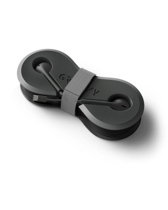 Auriculares groovy con microfono y estuche conector tipo-c color negro