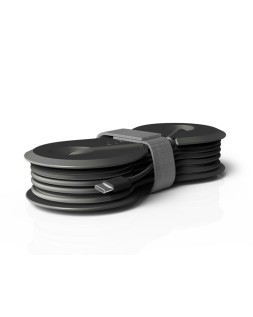 Auriculares groovy con microfono y estuche conector tipo-c color negro