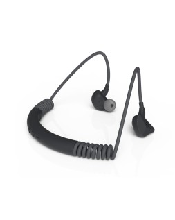 Auriculares groovy sport bluetooth neckband con microfono color gris oscuro