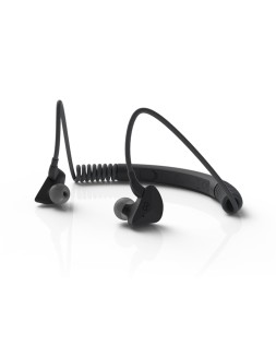 Auriculares groovy sport bluetooth neckband con microfono color gris oscuro