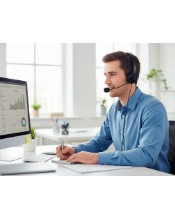 Auricular q-connect binaural diadema con microfono y control de volumen conexion usb cable de 2m color negro