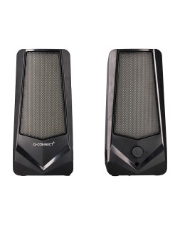 Altavoces q-connect bluetooth con iluminación rgb pot encia maxima 2x3w control de volumen color negro